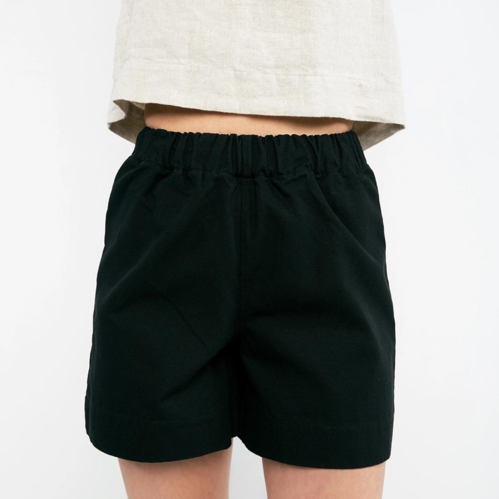 [FSOT] Elizabeth Suzann - Florence Short in Black Cotton Canvas XS